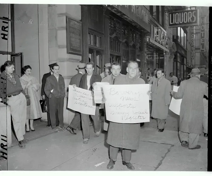 Framed Print : Skid Row Aristocrats Picketing Social Register Framed Print : Skid Row Aristocrats Picketing Social Register