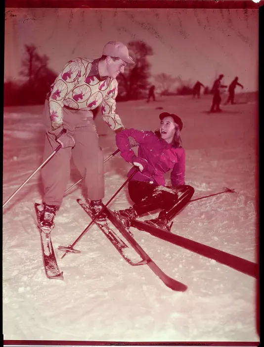 Framed Print : Skiing in Central Park Framed Print : Skiing in Central Park