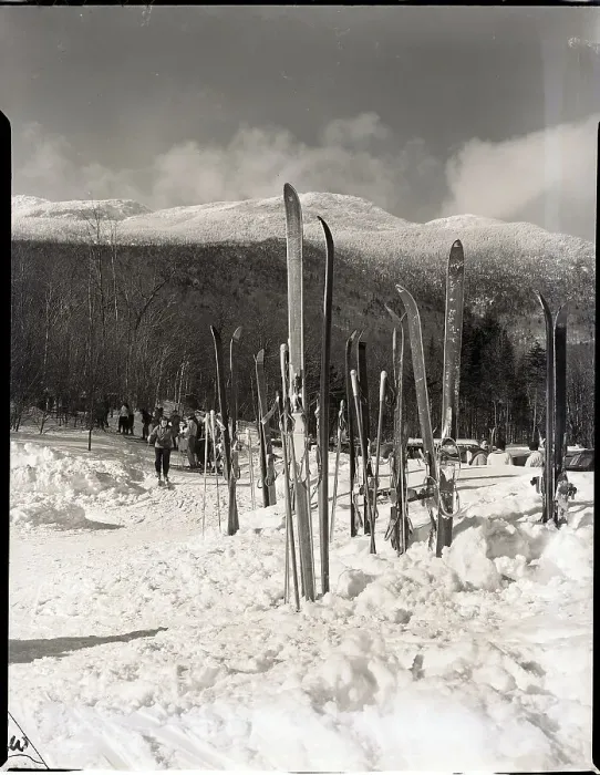 Framed Print : Skiing / Skis Stuck In Snow Framed Print : Skiing / Skis Stuck In Snow
