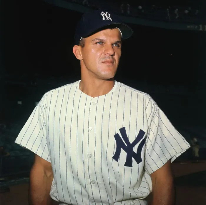 Framed Print : Bill Skowron Posing in Yankee Uniform Framed Print : Bill Skowron Posing in Yankee Uniform