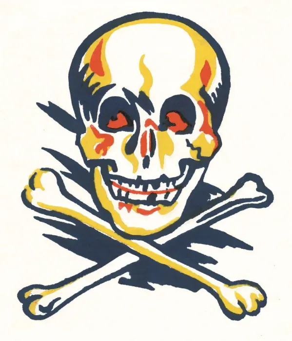 Framed Print : Skull and crossbones Framed Print : Skull and crossbones