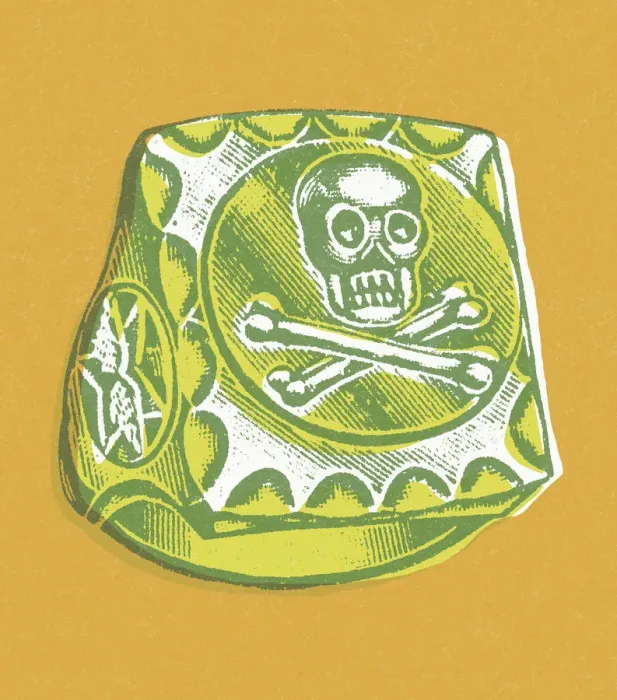 Framed Print : Skull and Crossbones Ring Framed Print : Skull and Crossbones Ring