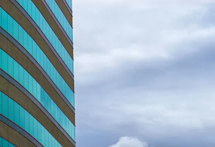 Framed Print : Sky Blue Building Framed Print : Sky Blue Building