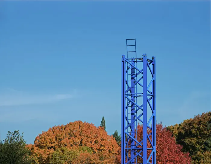 Framed Print : Sky Blue Ladder Framed Print : Sky Blue Ladder