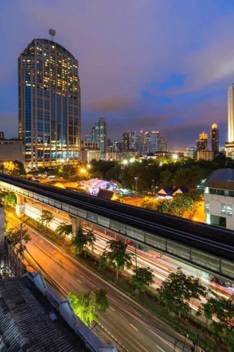 Framed Print : Sky train in bangkok Framed Print : Sky train in bangkok