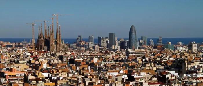 Framed Print : Skyline of Barcelona Framed Print : Skyline of Barcelona