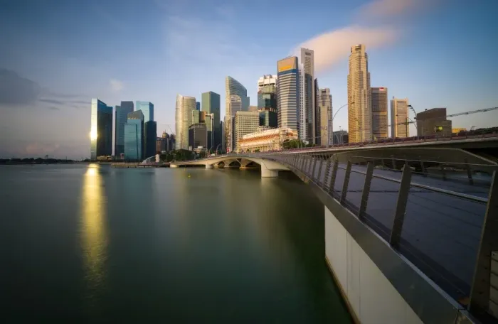 Framed Print : skyline, urban, bridge Framed Print : skyline, urban, bridge