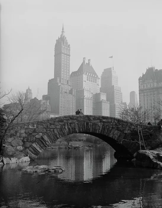 Framed Print : Skyscrapers Looming Behind Central Park Framed Print : Skyscrapers Looming Behind Central Park