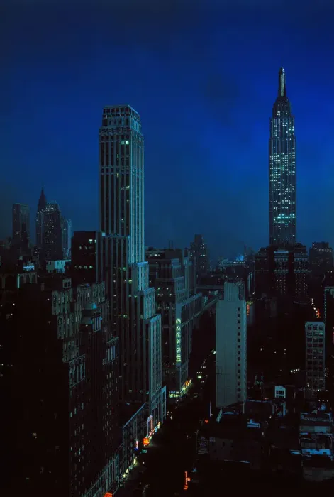 Framed Print : Skyscrapers of New York City at Night Framed Print : Skyscrapers of New York City at Night
