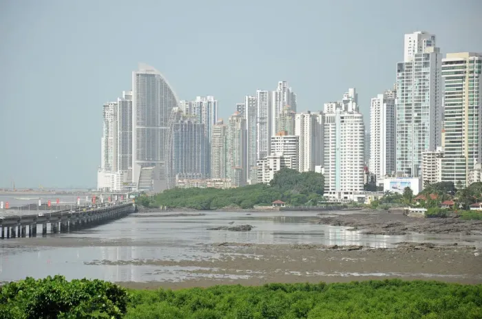 Framed Print : Skyscrapers and Skyline of Panama City