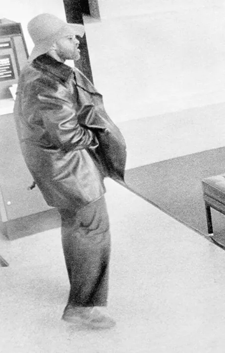 Framed Print : SLA Member Donald DeFreeze During Bank Robbery Framed Print : SLA Member Donald DeFreeze During Bank Robbery