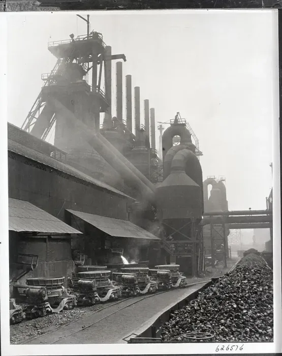 Framed Print : Slag Pours Into A Rail Carrier Framed Print : Slag Pours Into A Rail Carrier