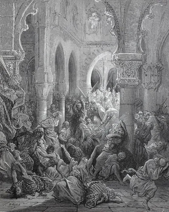 Framed Print : The Slaughter of Caefarea, Israel, First Crusade, Historical, digital reproduction of an original 19th century original Framed Print : The Slaughter of Caefarea, Israel, First Crusade, Historical, digital reproduction of an original 19th century original