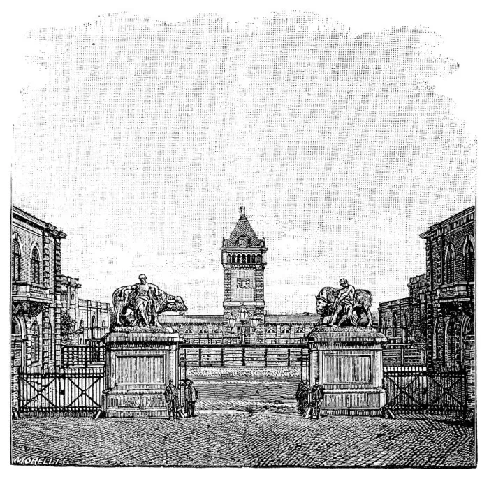 Framed Print : The slaughterhouses main gate, Hude & Hennicke Framed Print : The slaughterhouses main gate, Hude & Hennicke