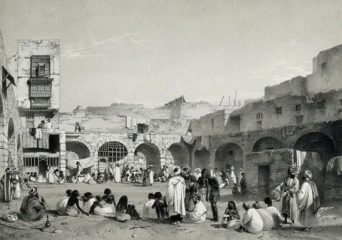 Framed Print : The Slave Market in Cairo, c. 1850, Egypt, Historical, digitally restored reproduction from a 19th century original Framed Print : The Slave Market in Cairo, c. 1850, Egypt, Historical, digitally restored reproduction from a 19th century original