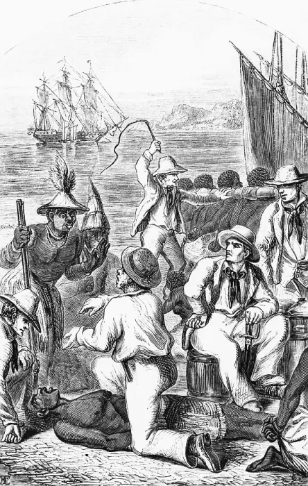Framed Print : Slave Trade On The Coast Of Africa Framed Print : Slave Trade On The Coast Of Africa