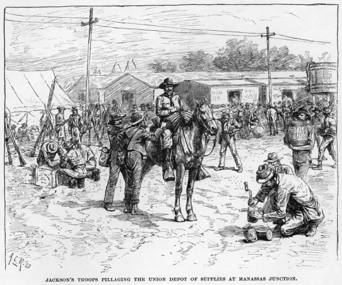 Framed Print : Slavery. An engraving of a slave at a confederate camp titled Servant on Framed Print : Slavery. An engraving of a slave at a confederate camp titled Servant on