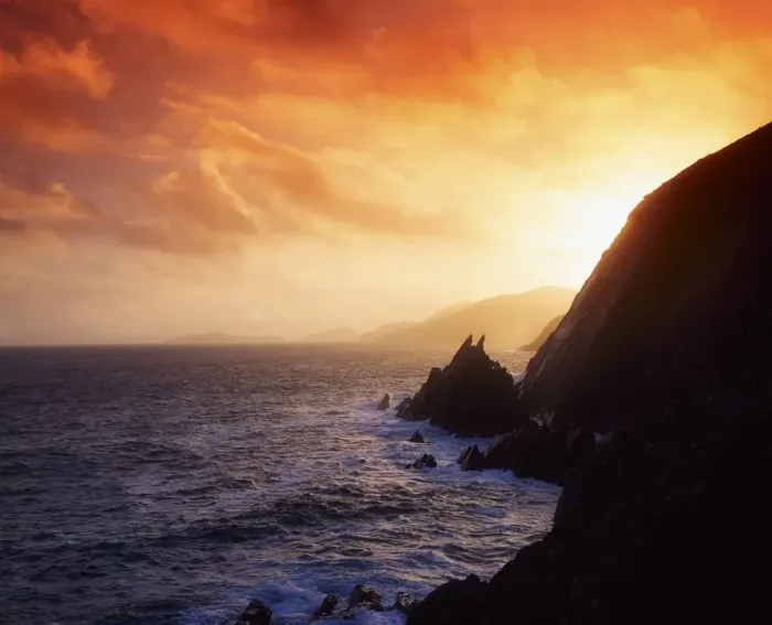 Framed Print : Slea Head, Blasket Islands, Dingle Peninsula, County Kerry, Ireland