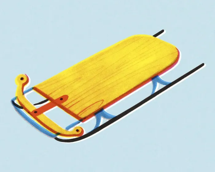 Framed Print : Sled