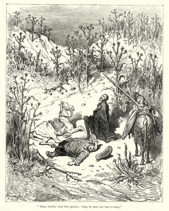 Framed Print : Sleep, Sancho, cried Don Quixote Framed Print : Sleep, Sancho, cried Don Quixote