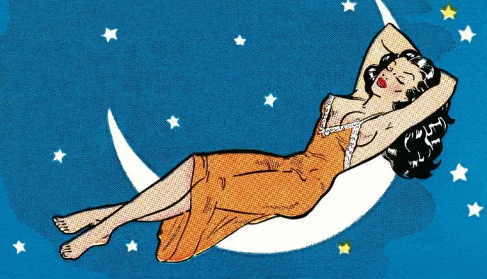 Framed Print : Sleeping woman on the moon Framed Print : Sleeping woman on the moon
