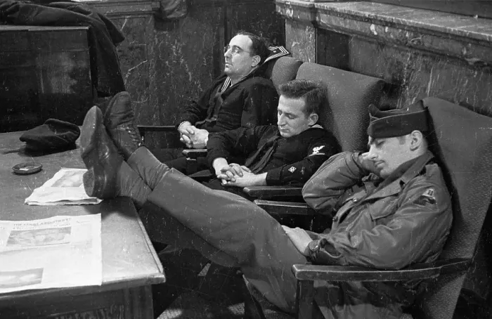 Framed Print : Sleepy Servicemen Framed Print : Sleepy Servicemen