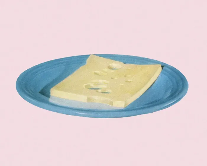 Framed Print : Slice of Cheese on a Plate Framed Print : Slice of Cheese on a Plate