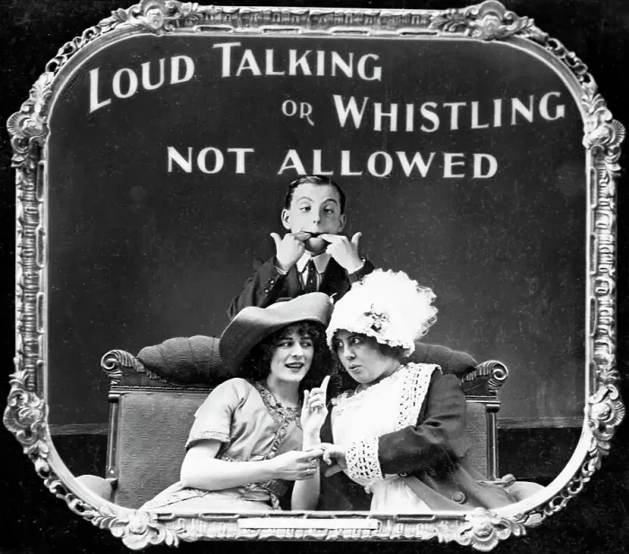 Framed Print : Slide From Old Movie Asking Women To Rem Framed Print : Slide From Old Movie Asking Women To Rem