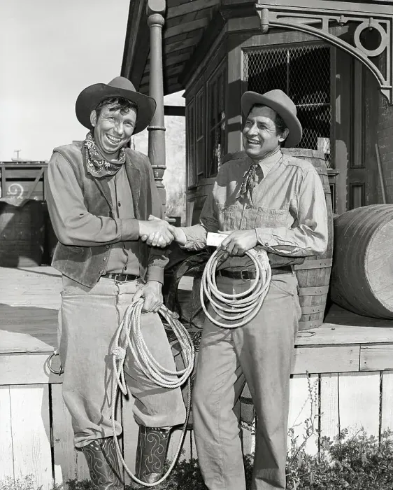 Framed Print : Slim Pickens and Will Rogers, Jr
