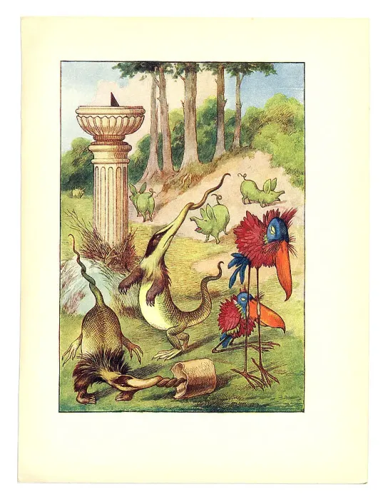 Framed Print : Slithy Toves illustration, (Alice's Adventures in Wonderland) Framed Print : Slithy Toves illustration, (Alice's Adventures in Wonderland)