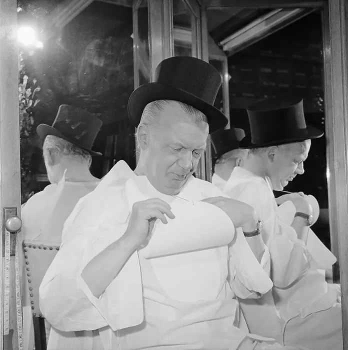 Framed Print : Bill Slocum Dressing in Mirror View Framed Print : Bill Slocum Dressing in Mirror View