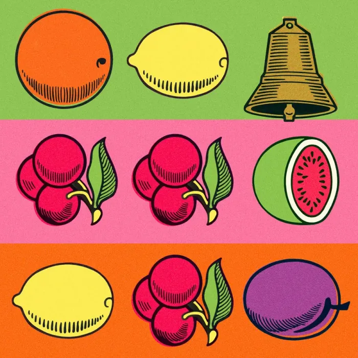 Framed Print : Slot Machine Bar of Fruit Framed Print : Slot Machine Bar of Fruit
