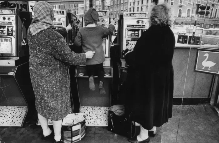 Framed Print : Slot Machines