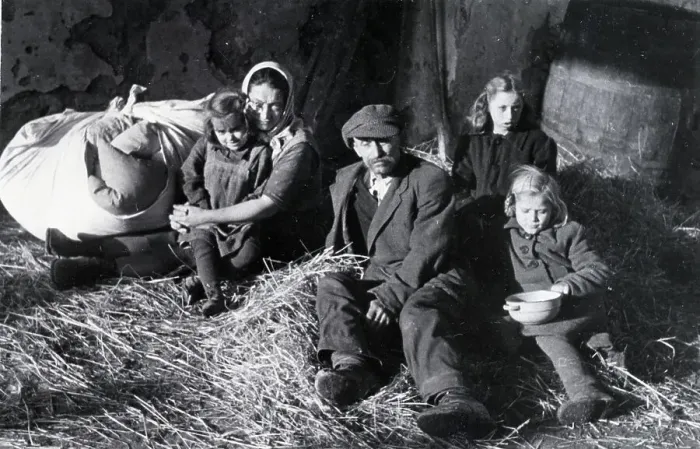 Framed Print : Slovak Refugees Returning Home Framed Print : Slovak Refugees Returning Home