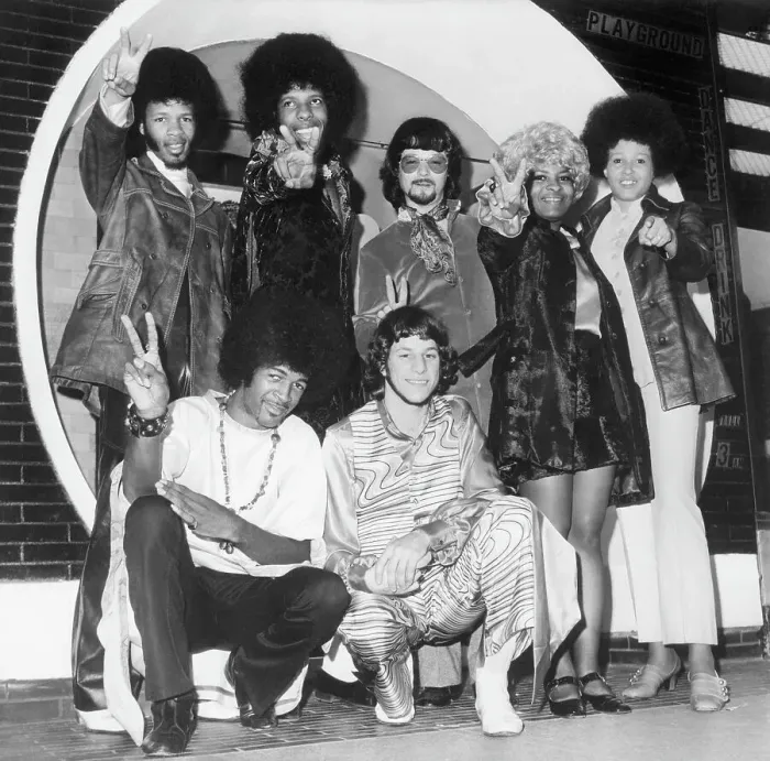 Framed Print : Sly and the Family Stone in London Framed Print : Sly and the Family Stone in London