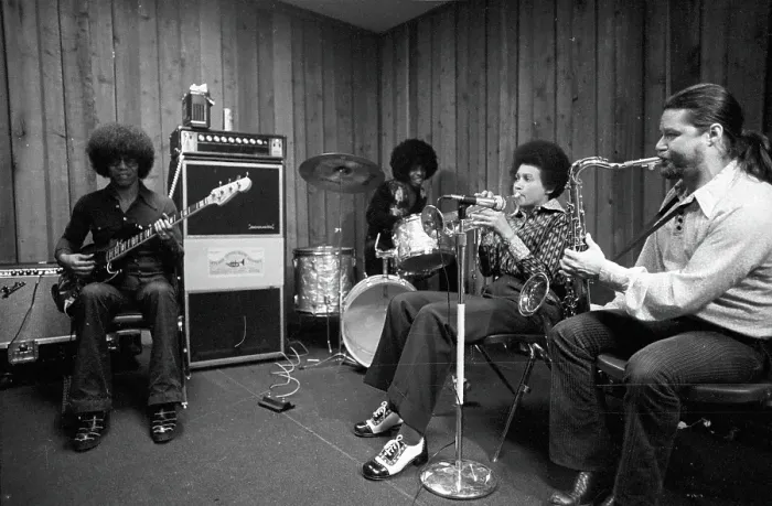 Framed Print : Sly & The Family Stone Recording Framed Print : Sly & The Family Stone Recording