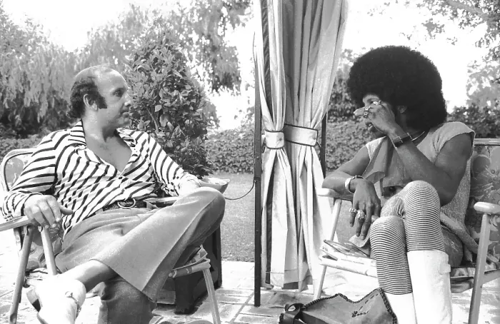 Framed Print : Sly Stone And Clive Davis Portrait Session Framed Print : Sly Stone And Clive Davis Portrait Session