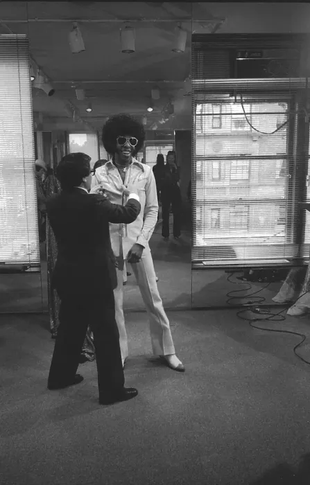Framed Print : Sly Stone With Halston Framed Print : Sly Stone With Halston