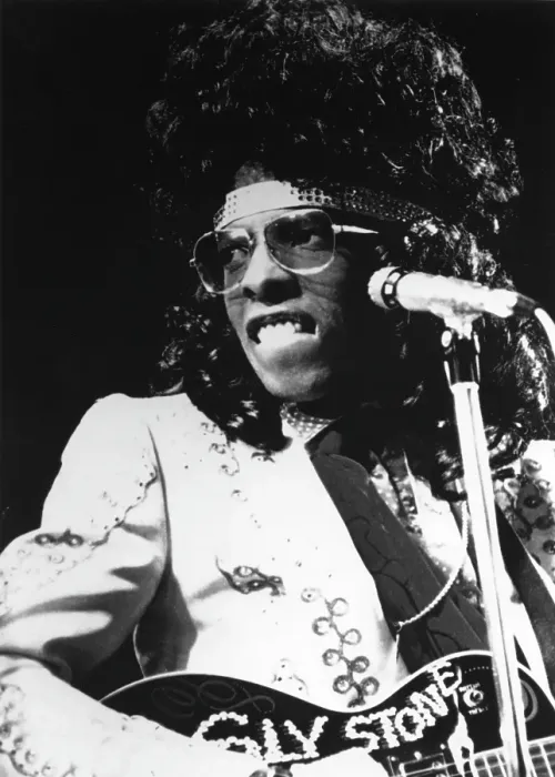 Framed Print : Sly Stone Performing Framed Print : Sly Stone Performing