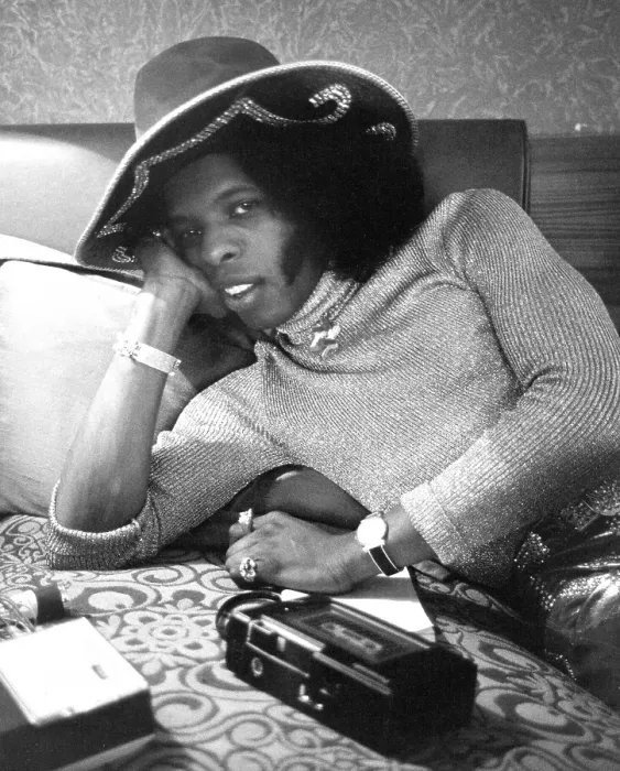 Framed Print : Sly Stone Portrait With A Hat On Framed Print : Sly Stone Portrait With A Hat On