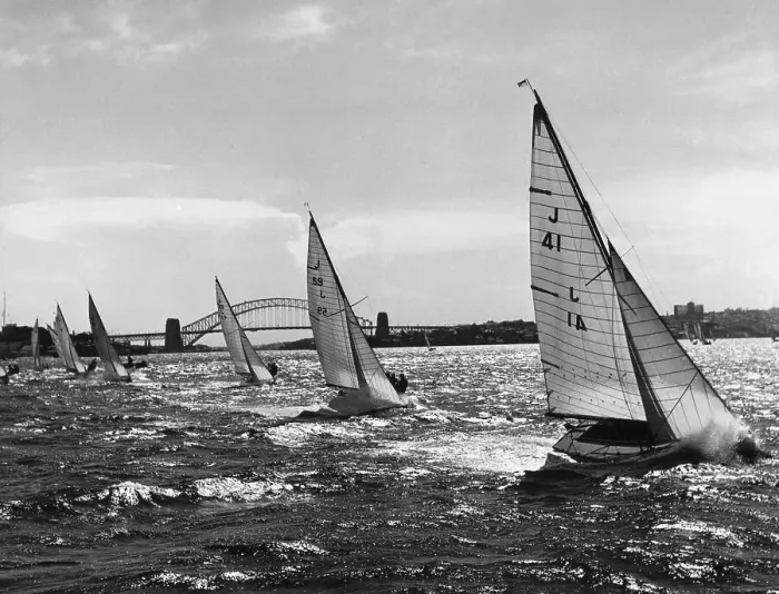Framed Print : Small Boats Sailing on Sydney Harbor Framed Print : Small Boats Sailing on Sydney Harbor