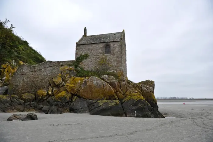 Framed Print : Small Chapel of Mont Saint-Michel of Normany region in France Framed Print : Small Chapel of Mont Saint-Michel of Normany region in France