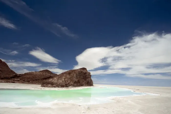 Framed Print : Small lagoon at Salar De Uyuni, Uyuni, Bolivia Framed Print : Small lagoon at Salar De Uyuni, Uyuni, Bolivia