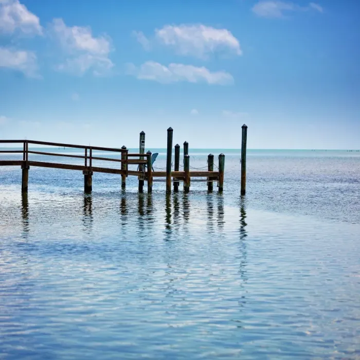Framed Print : Small pier florida keys Framed Print : Small pier florida keys