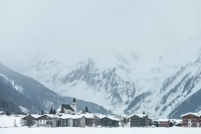 Framed Print : Small town in Switzerland