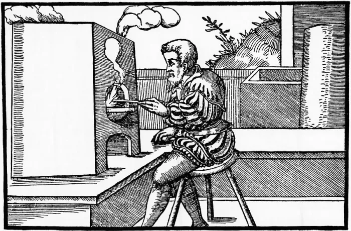 Framed Print : Smelting Furnace From 1556, Europe Framed Print : Smelting Furnace From 1556, Europe