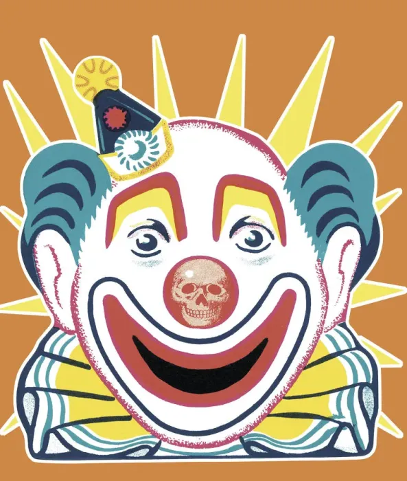 Framed Print : Smiling Clown