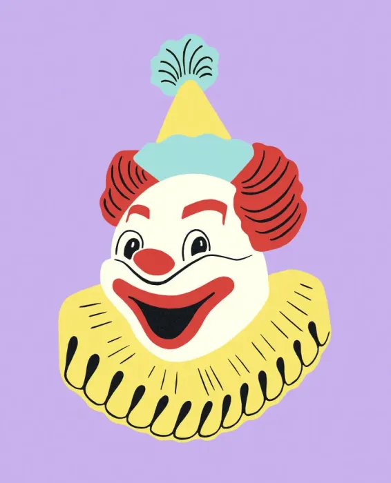 Framed Print : Smiling Clown Framed Print : Smiling Clown