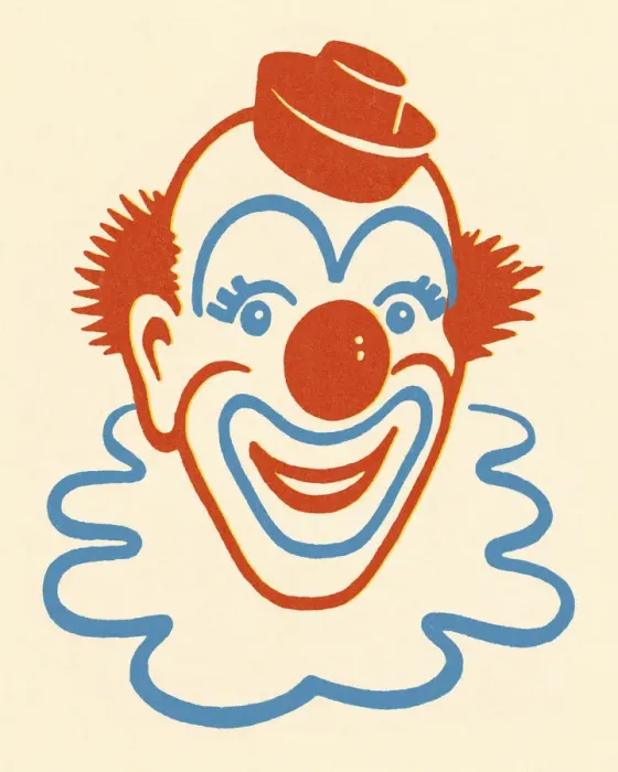 Framed Print : Smiling Clown Framed Print : Smiling Clown
