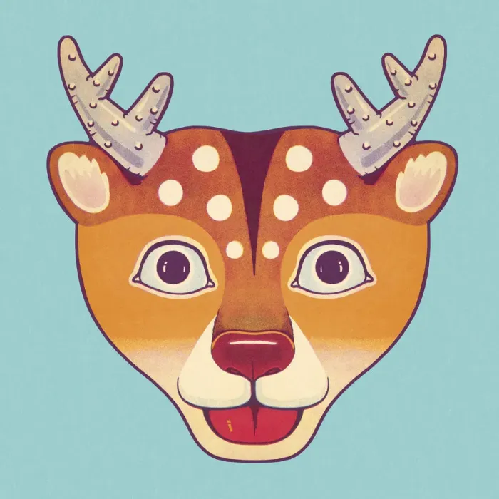 Framed Print : Smiling Deer Framed Print : Smiling Deer